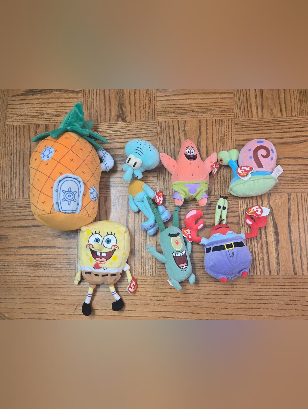 Ty SpongeBob SquarePants Plush Toy Set - Multicolor